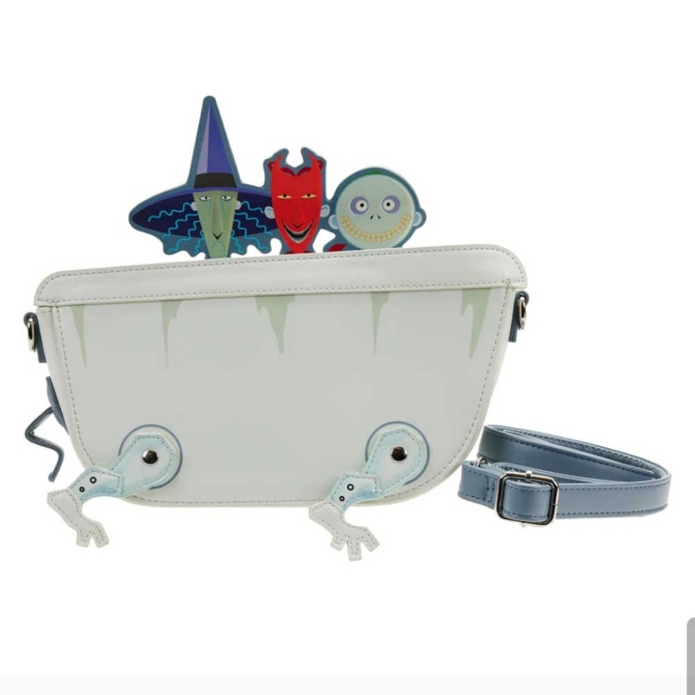 Loungefly Disney Nightmare Before Christmas Lock Shock Barrel Bath Tub Crossbody